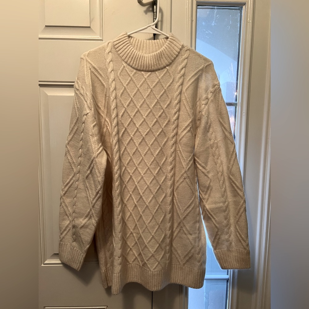 COPY - NWT H&M Cream Cable Knit Sweater Dress